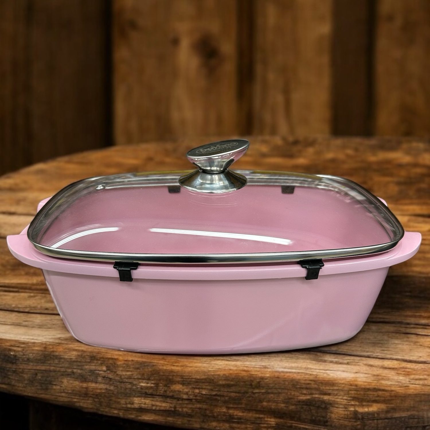 Pentola con coperchio a induzione Rosa